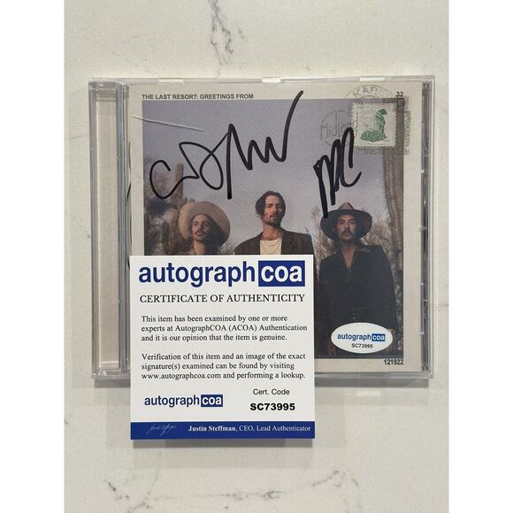 Midland The Last Resort: Greetings From Signed CD Autographed COA - Picture 1 of 11